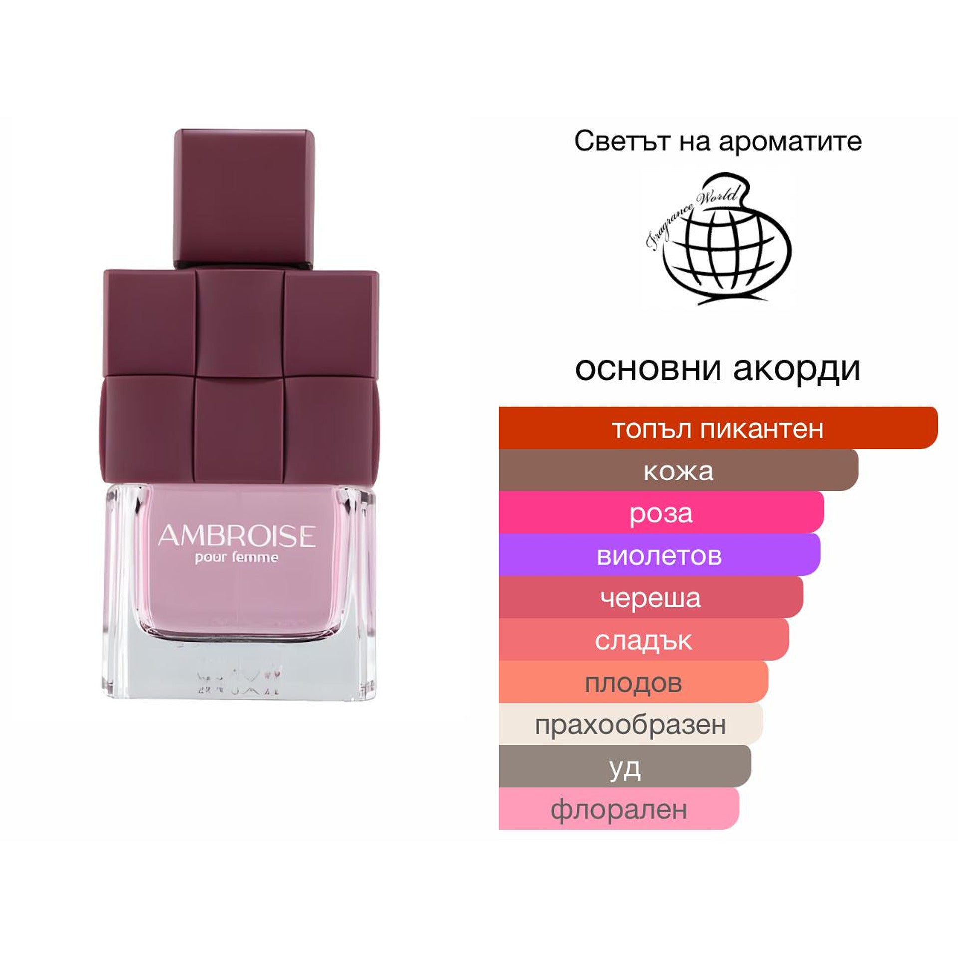 Fragrance World Ambroise EDP 100мл. – Fragrance World, дамски аромат, Aroma Viva
