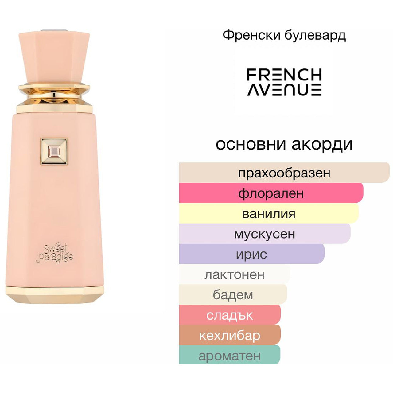 French Avenue Sweet Paradise EDP 100мл. – French Avenue, дамски аромат, вдъхновен от Scarlet Poppy Intense, Aroma Viva
