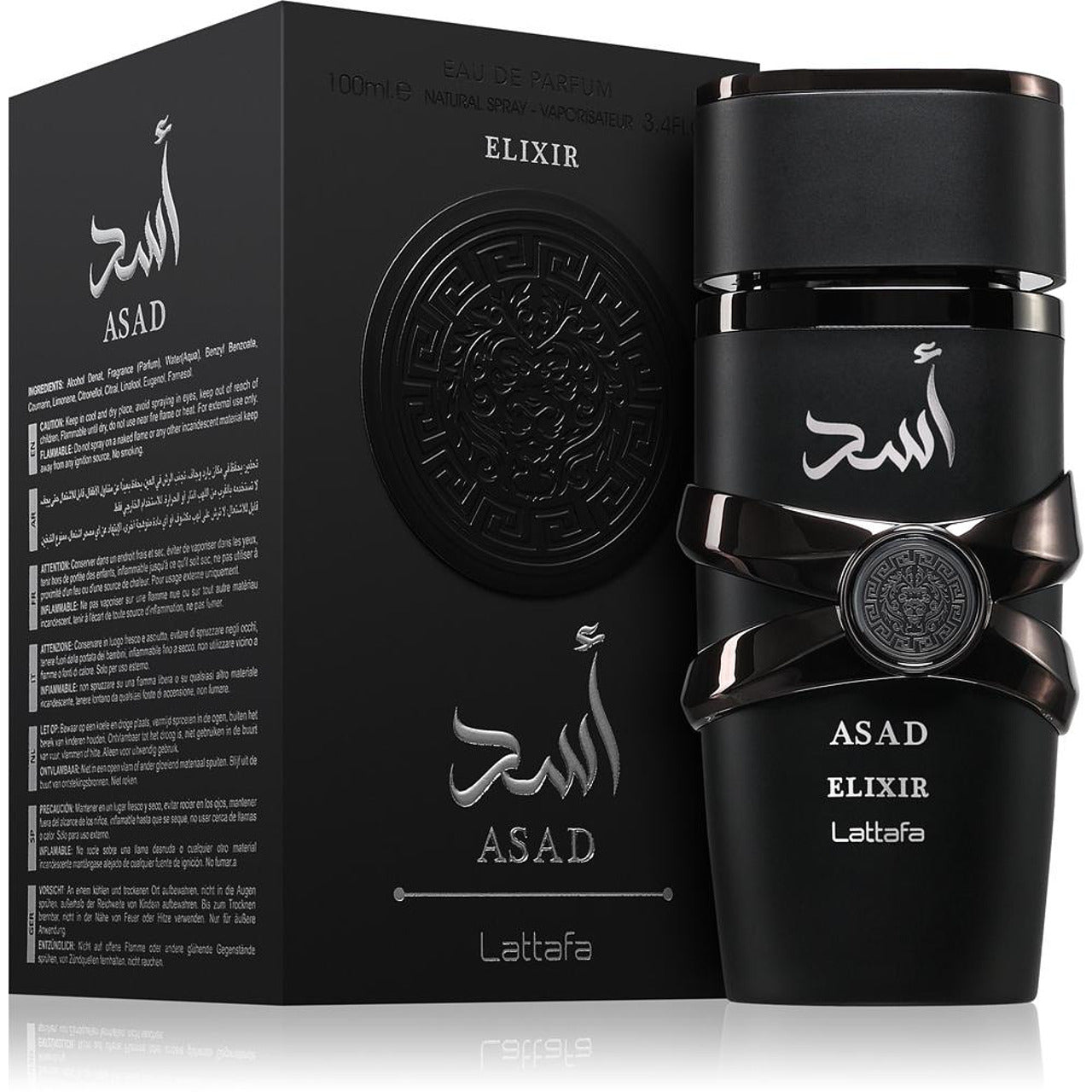 Lattafa Asad Elixir EDP 100мл. – Lattafa, мъжки аромат, вдъхновен от Dior Sauvage Elixir стил / Asad DNA, Aroma Viva