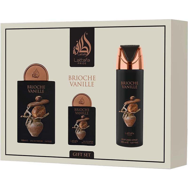 Lattafa Pride Brioche Vanilla подаръчен сет – Lattafa, подаръчен комплект аромат, Aroma Viva
