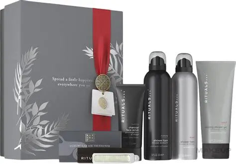 RITUALS HOMME LARGE SET 2024 SPORT COOLING SHOWER GEL 200ML+SPORT SHOWER FOAM 200ML+CHARCOAL FACE SCRUB 75ML+HOMME SHOWER FOAM 200M +HOMME CAR AIR FR – Rituals, Козметика и подаръчни комплекти, Aroma Viva