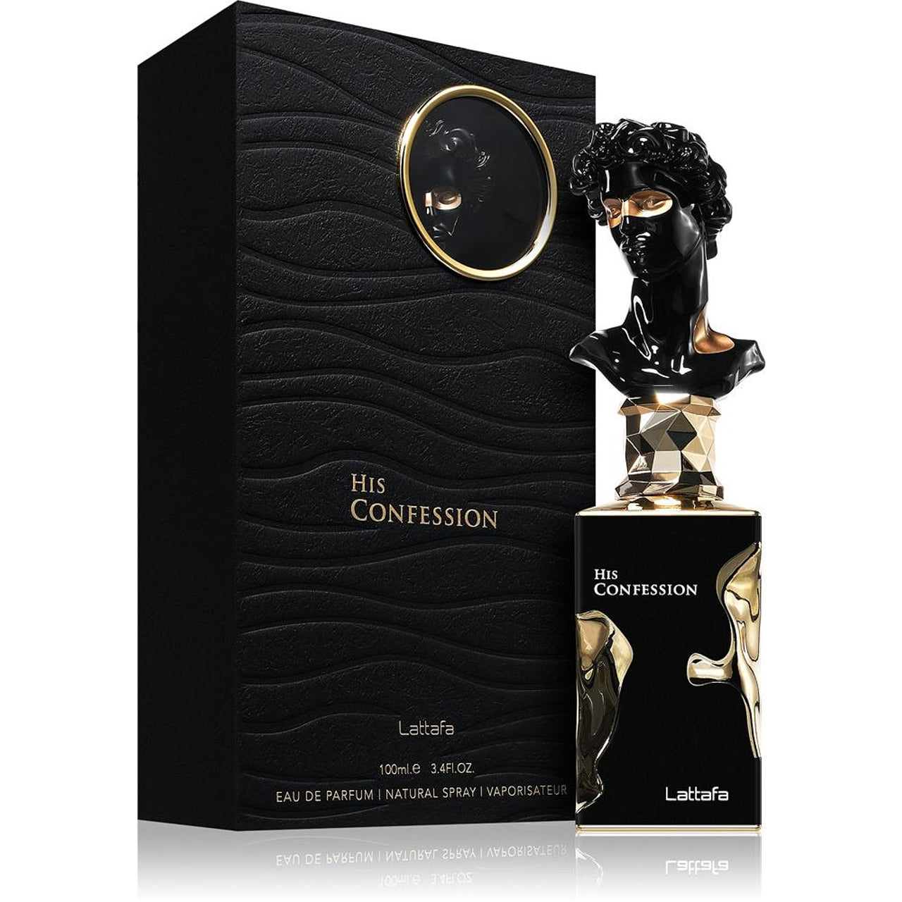 Lattafa His Confession EDP 100мл. – Lattafa, мъжки аромат, вдъхновен от Le Male Elixir / Dior Homme Intense стил, Aroma Viva
